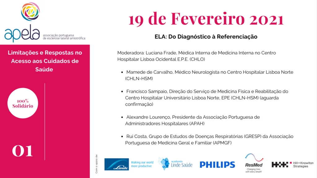 Estão abertas as inscrições para o segundo Webinar que integra o Ciclo Informativo Solidário promovido pela APELA e que conta com os apoios da Linde Saúde, da Philips, da Resmed e da H+K. A sessão está agendada para o próximo dia 19 de Fevereiro, entre as 21h00 e as 22h00 e decorre online através da plataforma Academia Linde Saúde.