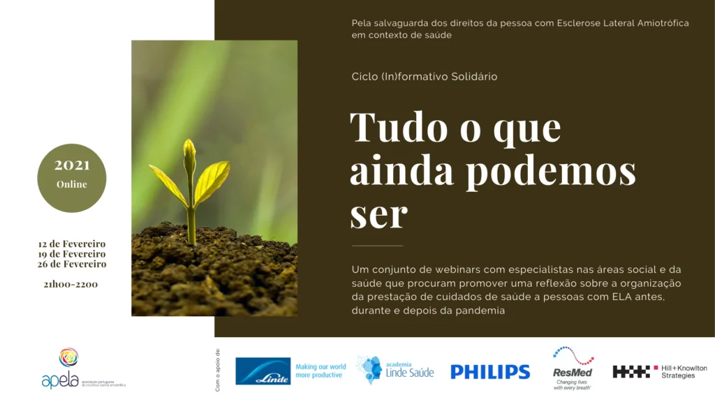 APELA promove sessões online sobre os desafios no acesso aos cuidados de saúde por parte de pessoas com ELA